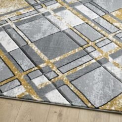 Alternative view of Accra Rug - Grey Gold