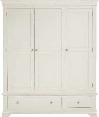 Bordeaux 3 Door Wardrobe Ivory - Image 5