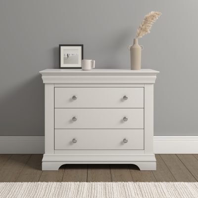 Bordeaux 3 Drawer Chest Ivory