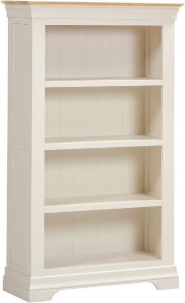 Bordeaux Bookcase Pebble Ivory/Oak - Image 4