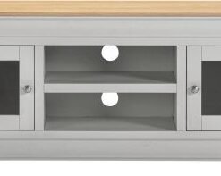 Alternative view of Bordeaux Small TV Stand Pebble Grey/Oak