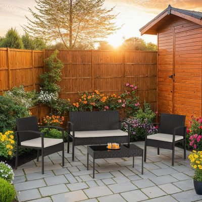 Cedar 4 Piece Garden Set