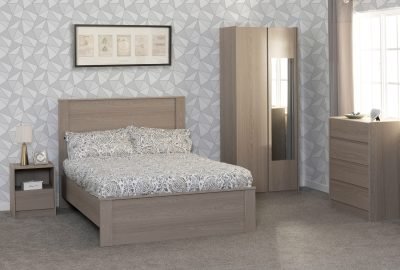 Paris 4'6" Bed – Smoked Ash Effect