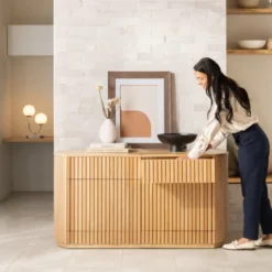 Transformer Round Sideboard Panel Storage