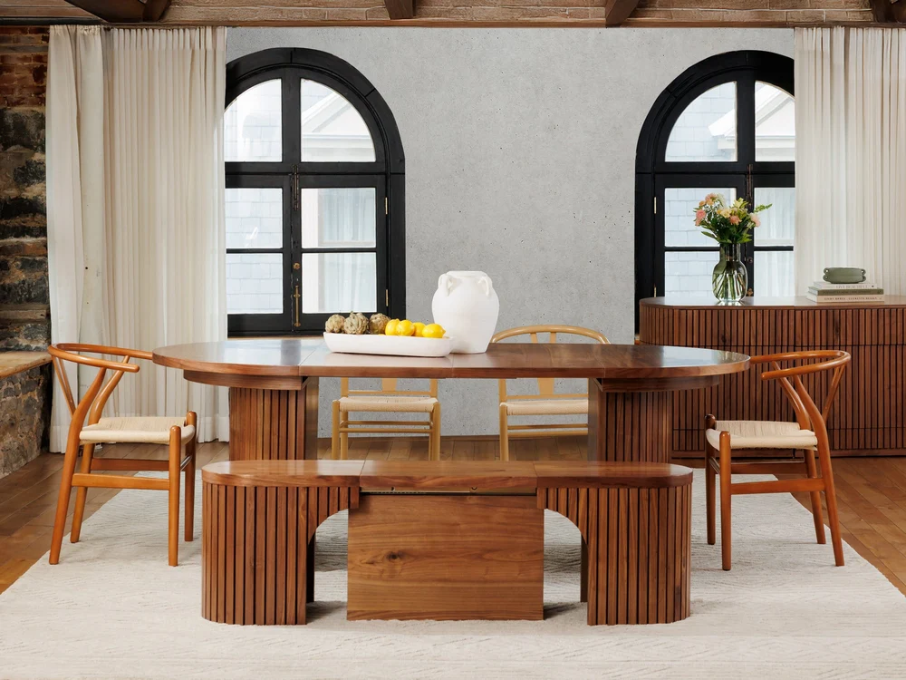 Round Dining Set Royal Walnut - Image 3