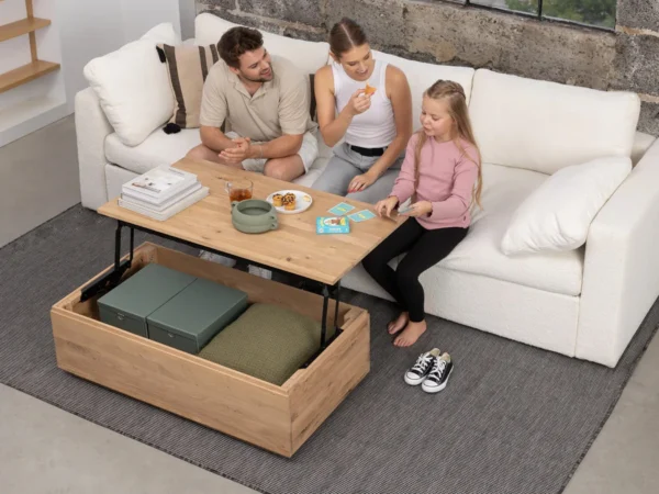 Transformer Coffee Table Panel Storage