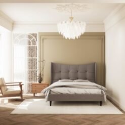 Alternative view of Verona Brown Fabric 5' Bed