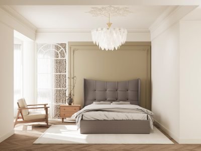 Verona Fabric Ottoman 4'6'' / 2 Colours - Image 6