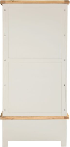 Windsor 2 Door 1 Drawer Wardrobe Ivory & Oak - Image 8