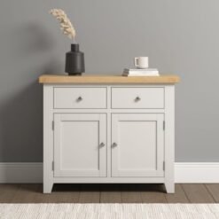 Windsor 2 Door 2 Drawer Sideboard Ivory/Oak