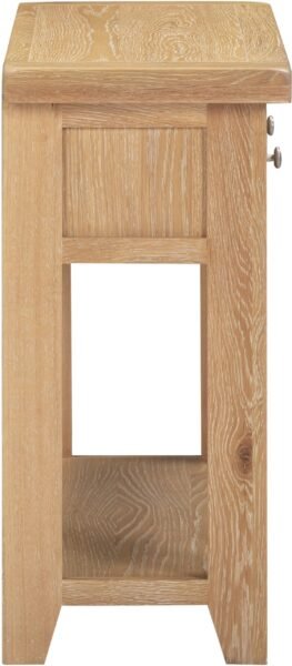 Windsor 2 Drawer Console Table Natural Oak - Image 6