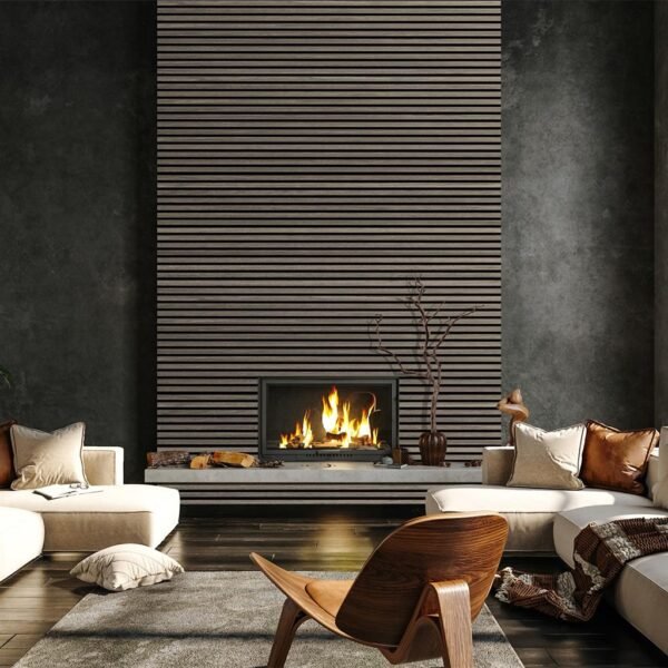 FT PREM Acoustic Panel 2.44mx605x22mm GREY OAK - Image 4