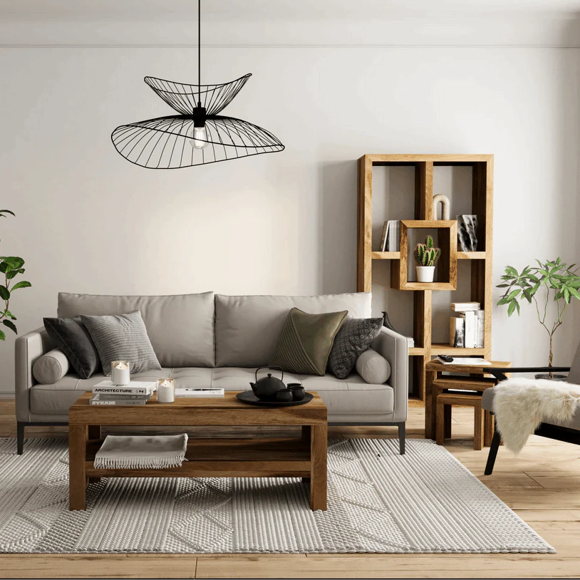 Mango Wood Coffee Table TV Unit - 110cm