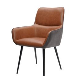 Rebecca Leather Dining Chairs / 4 Colours