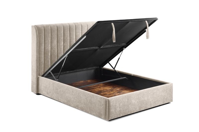 Frida Beige Gas Lift Storage Bed / 3 Sizes - Image 2