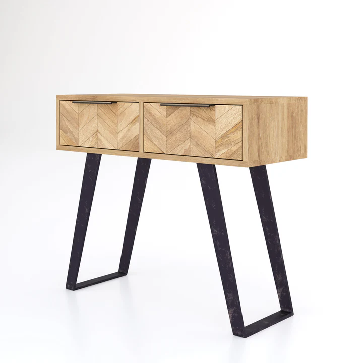 AGRA 2 Drawer Console Table - Image 3