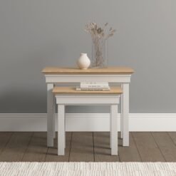 Bordeaux Nest of 2 Tables Ivory