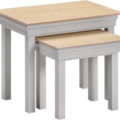 Alternative view of Bordeaux Nest of 2 Tables Pebble Grey