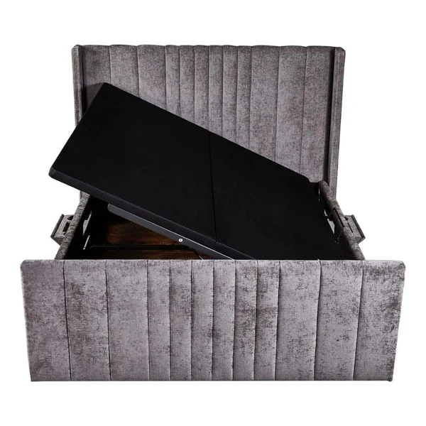 Clara Beige Grey Smart Storage Bed