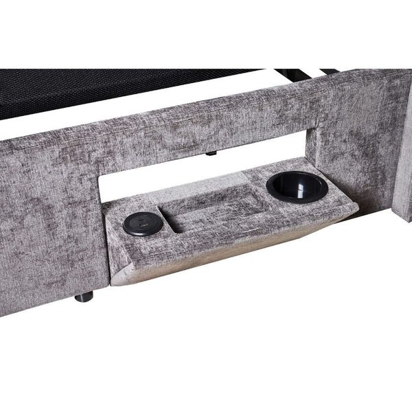 Clara Beige Grey Smart Storage Bed - Image 4