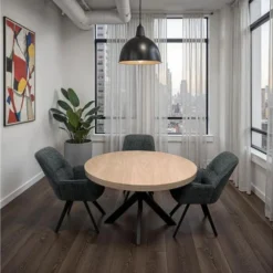 Manor Oak Round Dining Table