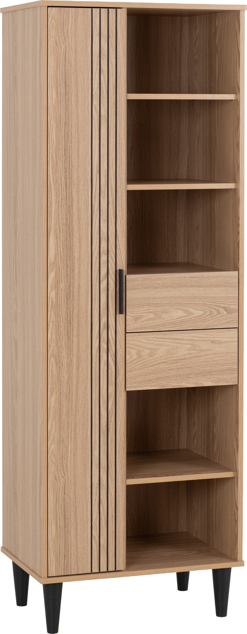 Tessa 1 Door 2 Drawer Bookcase Unit - Image 6