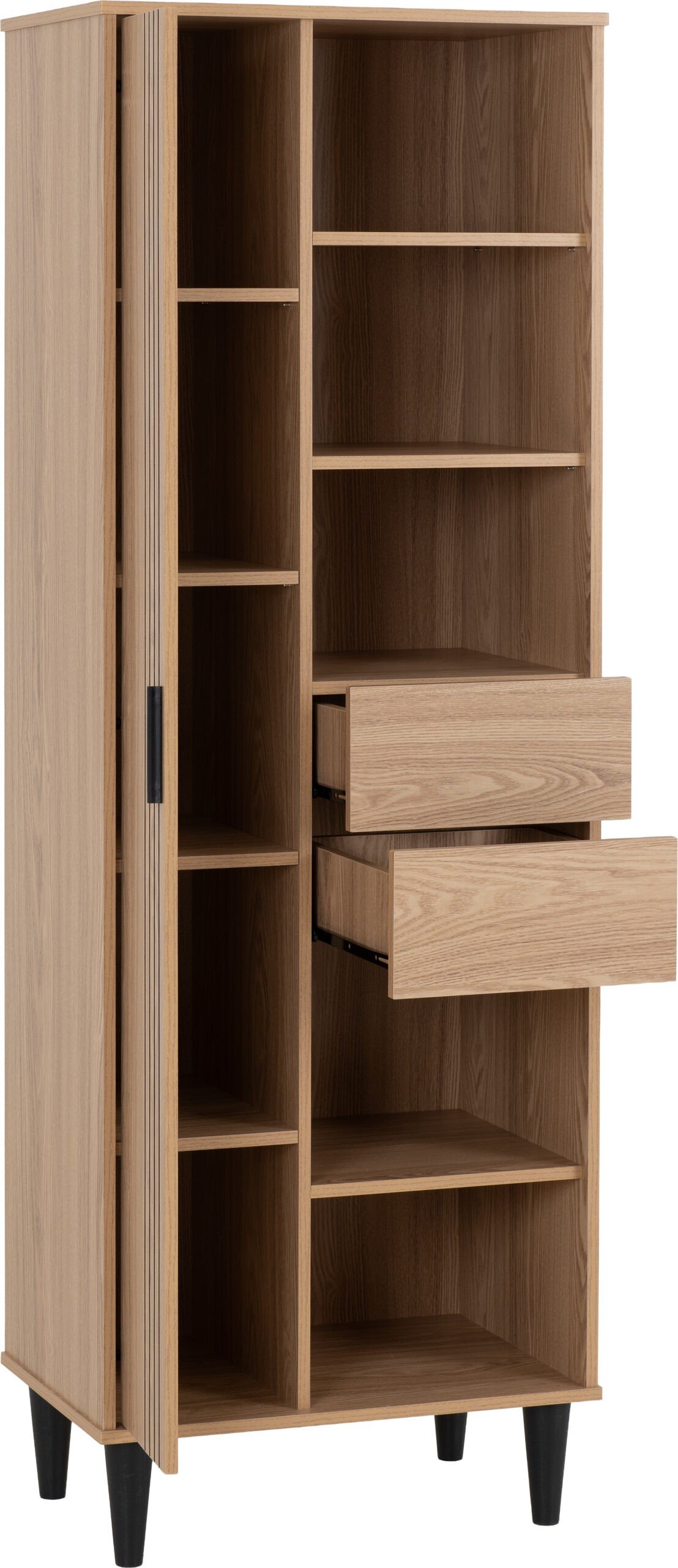 Tessa 1 Door 2 Drawer Bookcase Unit - Image 5