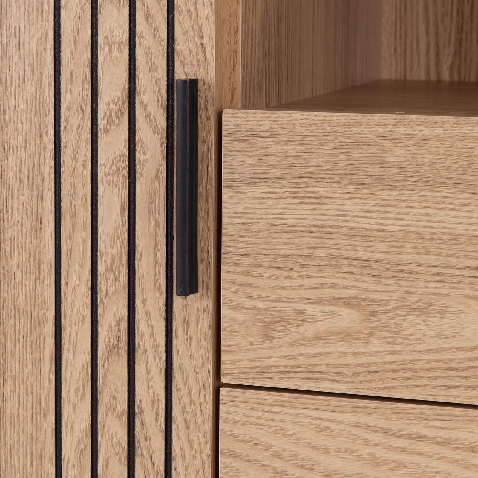 Tessa 1 Door 2 Drawer Bookcase Unit - Image 2