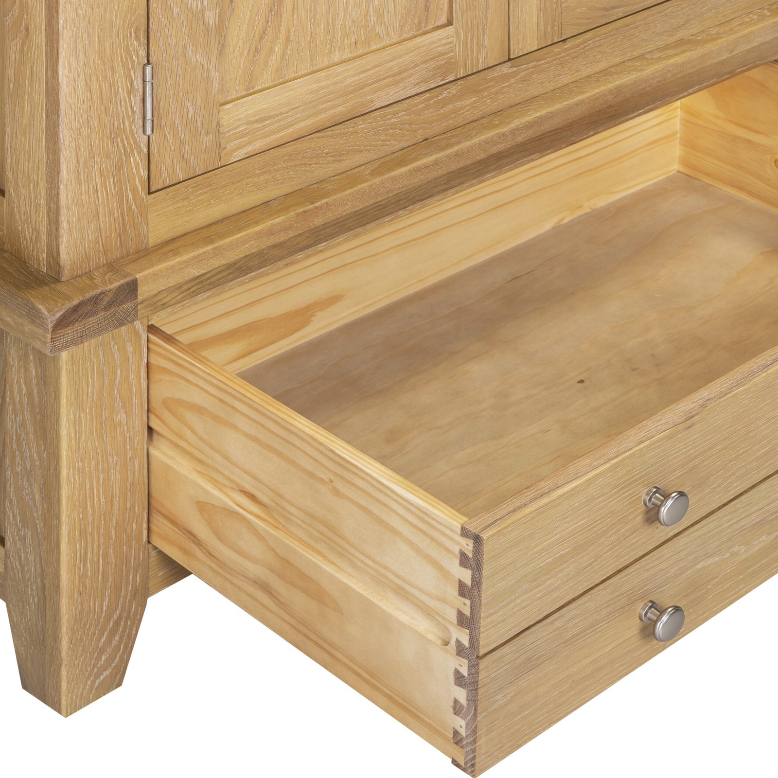Windsor 3 Door 2 Drawer Wardrobe Natural Oak - Image 7
