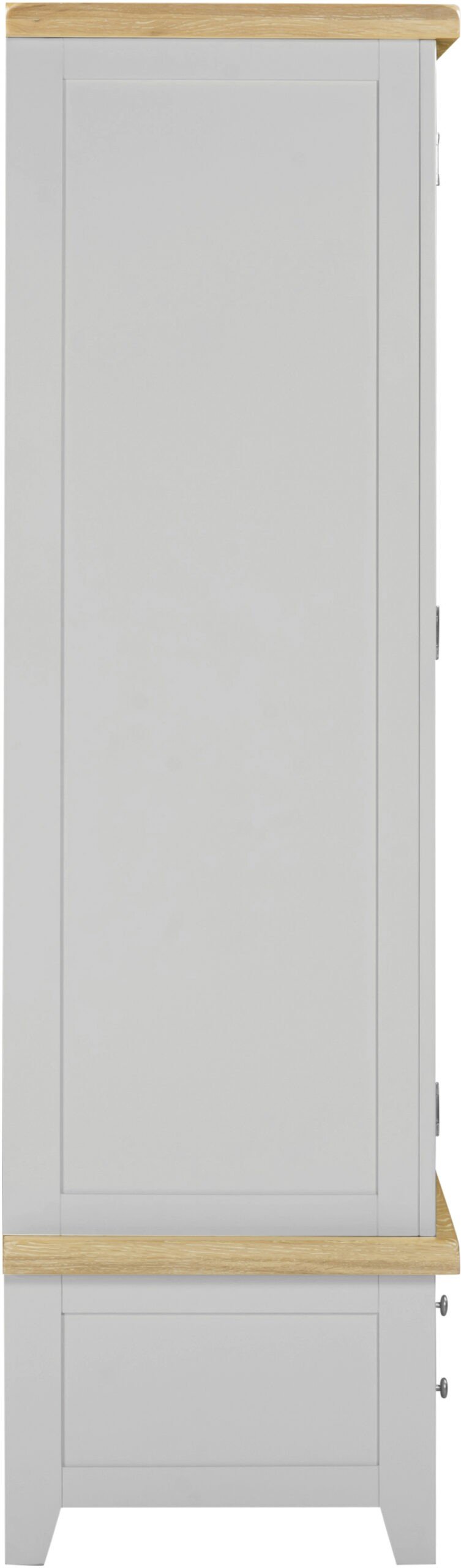 Windsor 3 Door 2 Drawer Wardrobe Pebble Grey Oak - Image 5