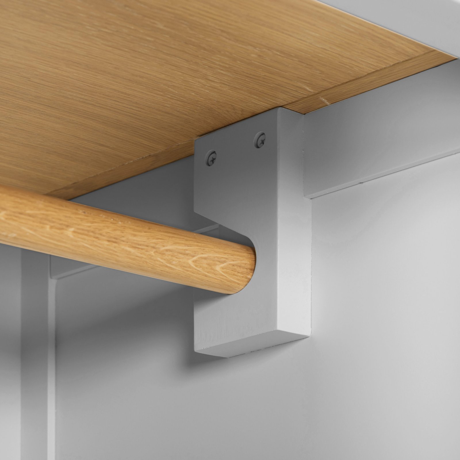 Windsor 3 Door 2 Drawer Wardrobe Pebble Grey Oak - Image 8