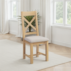 Windsor Dining Chairs Natural Oak / 2 Types