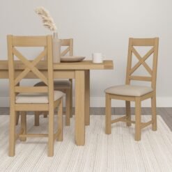 Windsor Large Extending Dining Table Natural Oak