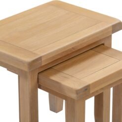 Alternative view of Windsor Nest of 2 Tables Natural Oak