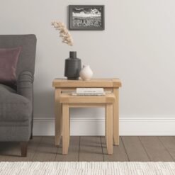 Windsor Nest of 2 Tables Natural Oak