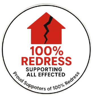 100% Redress Badge