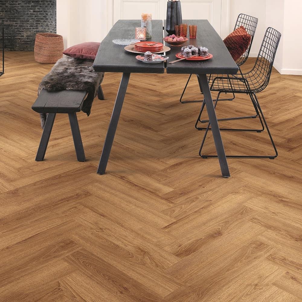 Elenza LVT Herringbone Kentucky Oak