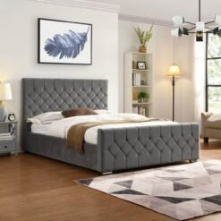 Galway Grey Fabric Bed