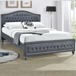 Taylor Grey Linen Bed