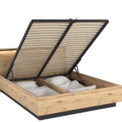 Alternative view of Quant Ottoman Bed with LED Lighting