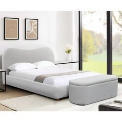 Donegal Grey Bed & Ottoman