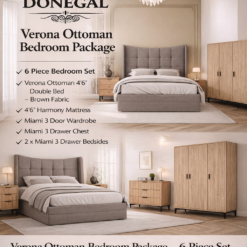6 Piece Verona Ottoman & Miami Bedroom Set
