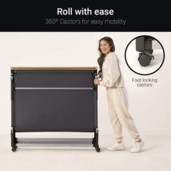 Alternative view of GP120 Grand Folding Bed with Pocket Sprung Mattress – Small Double