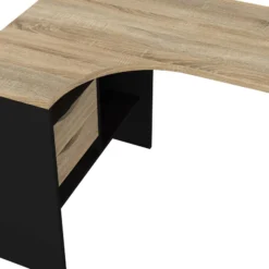Alternative view of Function Plus Corner Desk Black/Oak