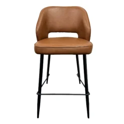 Alternative view of Sutton Bar Stool Tan PU Medium Height