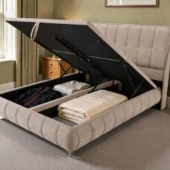 Alternative view of Limerick Beige Storage Bed