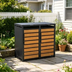 Double Wheelie Bin Storage Unit