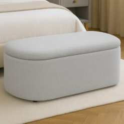 Alternative view of Donegal Grey Ottoman Blanket Box