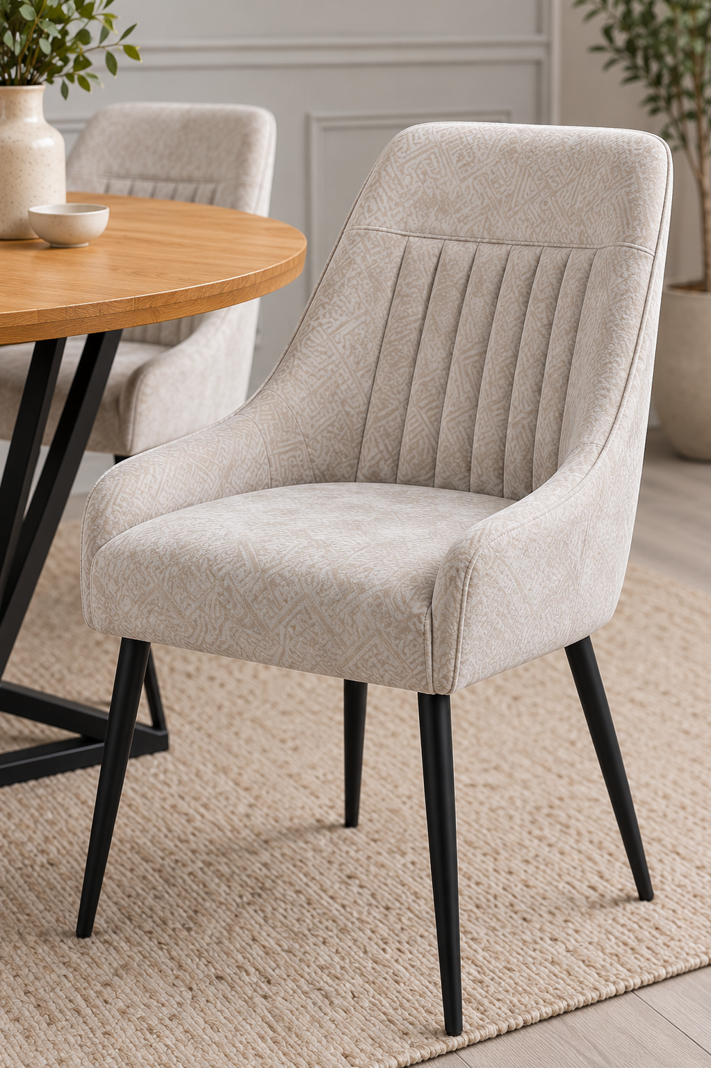 Windsor Round Table + 4 Stone Chairs - Image 2