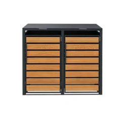 Alternative view of Double Wheelie Bin Storage Unit